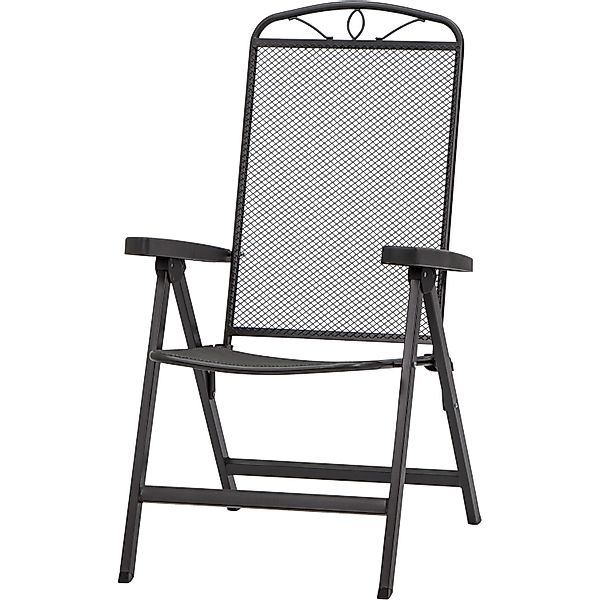 Siena Garden Elda Klappsesessel Matt-Anthrazit 103 x 65 x 60 cm günstig online kaufen