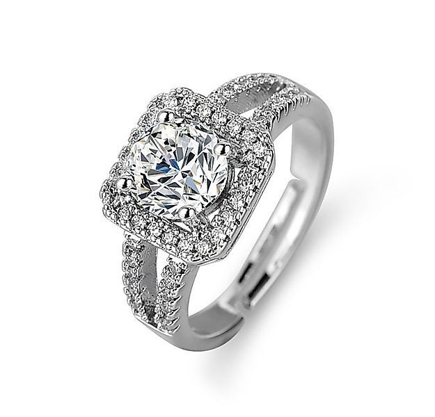 The Beauty House Fingerring Verlobungsring silberfarbiger Ring, mit 3A Zirk günstig online kaufen