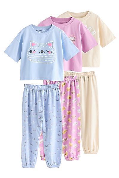 Next Pyjama Schlafanzug mit Jogginghose, 3er-Pack günstig online kaufen