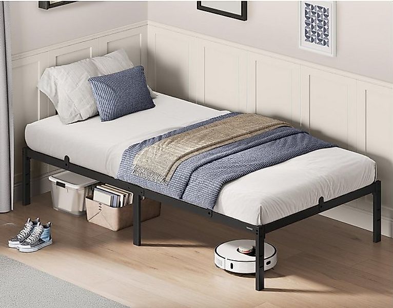 VASAGLE Bettgestell (90 x 200 cm, geräuscharm), Metallbett, Bettrahmen, hoc günstig online kaufen