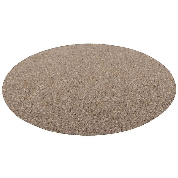 Snapstyle Kunstrasen Rasenteppich mit Noppen Kingston Rund Beige 200x200cm günstig online kaufen