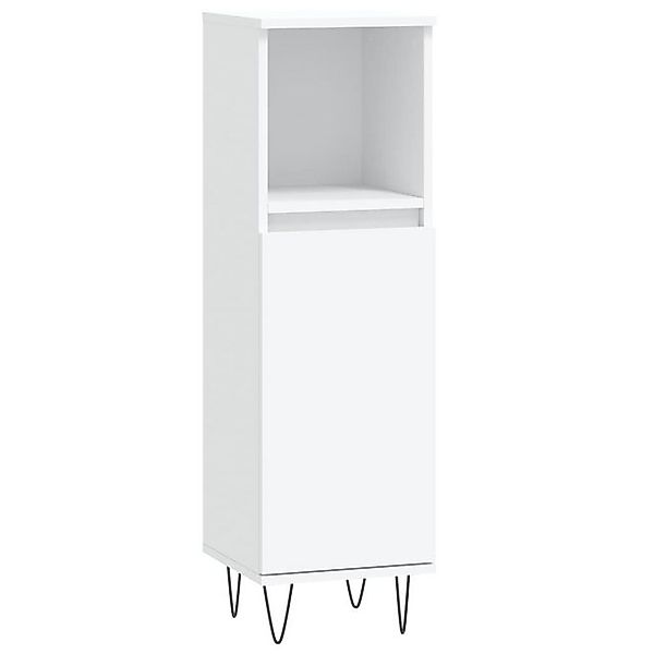 vidaXL Mehrzweckschrank Badezimmerschrank Schrank Nischenschrank Weiß 30x30 günstig online kaufen