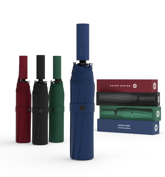 Sapor Design Taschenregenschirm ICONIC, sturmfest, Anti-Bruch günstig online kaufen