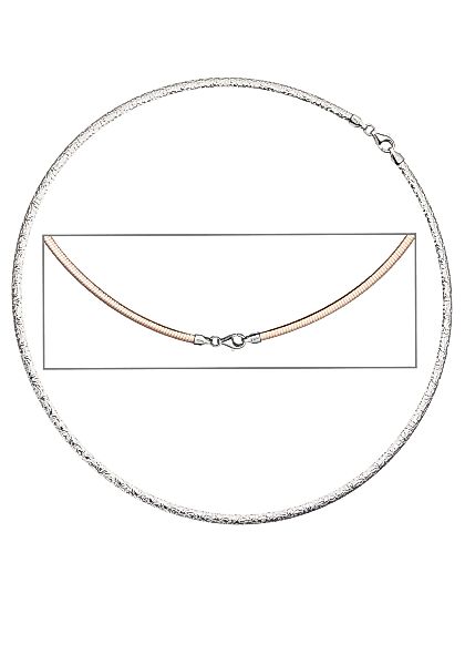 JOBO Halsreif "Halskette", 925 Silber roségold vergoldet 45 cm günstig online kaufen