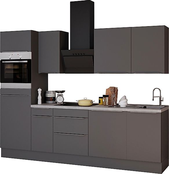 KOCHSTATION Küchenzeile "KS-Aken", Breite 270 cm, wahlweise mit E-Geräten, günstig online kaufen