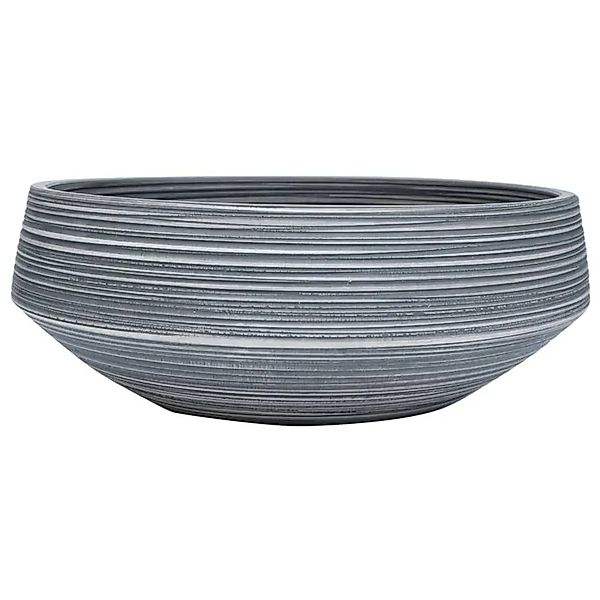 vidaXL Aufsatzwaschbecken Grau Rund Ø41x14 cm Keramik 155066 günstig online kaufen