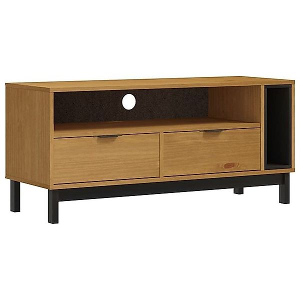 vidaXL TV-Schrank TV-Schrank FLAM 110x40x50 cm Massivholz Kiefer TV-Lowboar günstig online kaufen