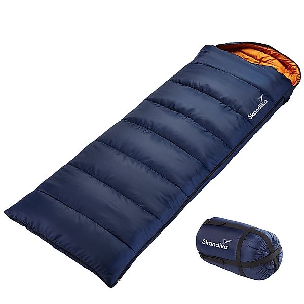 Skandika Schlafsack Iceland Dunkelblau Reißverschluss links, günstig online kaufen