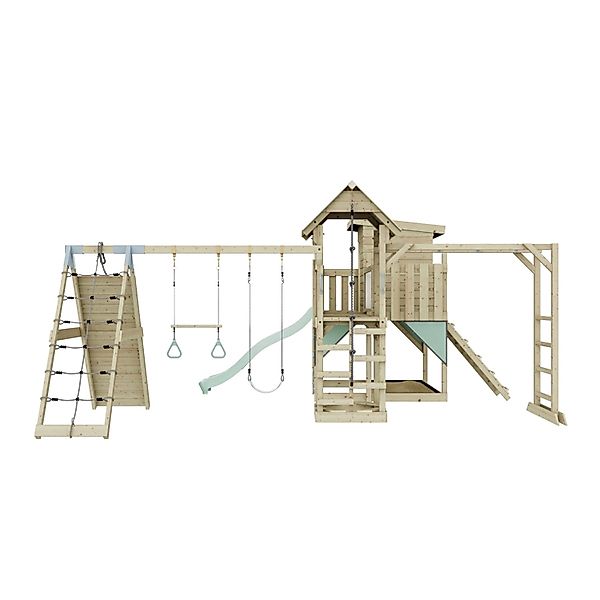 OutdoorToys Spielturm Lars mit Trapezschaukel Mintgrün günstig online kaufen