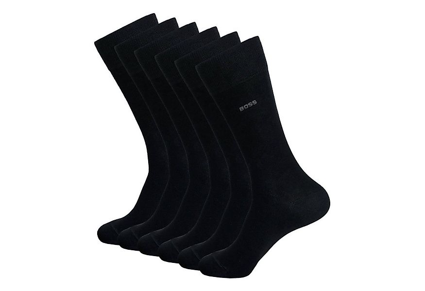 BOSS Businesssocken RS Uni CC (3-Paar) mit dezentem Markenschriftzug günstig online kaufen