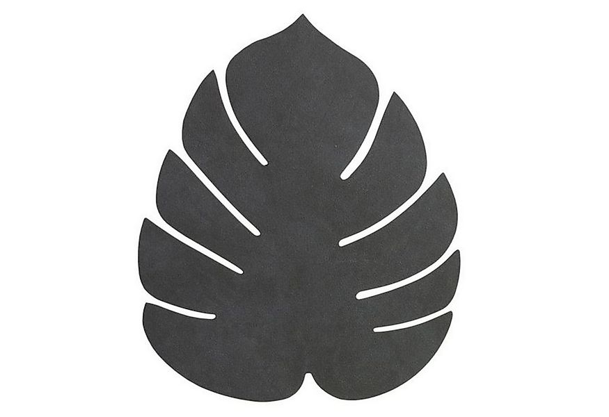 LIND DNA Platzset Tischset Monstera Leaf L schwarz, (Stück, 1-St., 1 Tischs günstig online kaufen