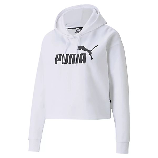 PUMA Sweatshirt "Essentials+ Cropped Logo Hoodie Damen" günstig online kaufen