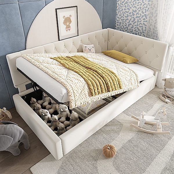 Odikalo Schlafsofa Polsterbett Schlafcouch Hydraulik schlafsofa günstig online kaufen