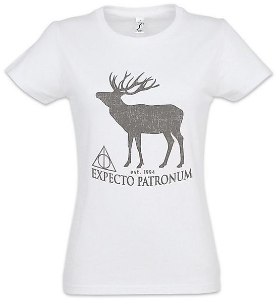 Urban Backwoods Print-Shirt Expecto Patronum Damen T-Shirt Harry Pell Hirsc günstig online kaufen