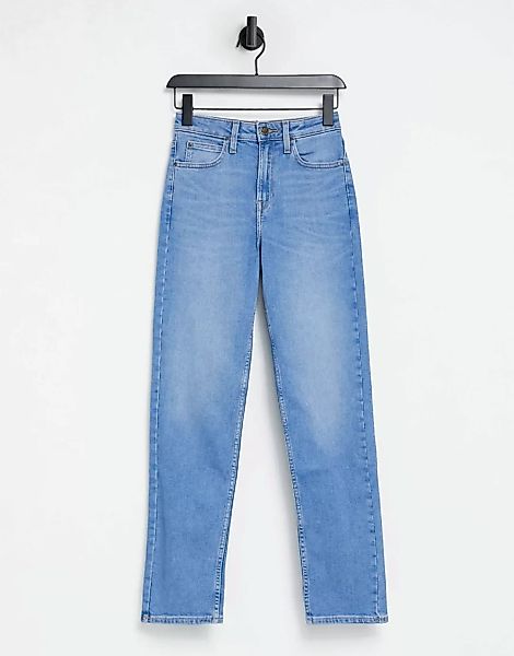 Lee Jeans – Carol – Jeans mit geradem Bein in mittlerer Denim-Waschung-Blau günstig online kaufen