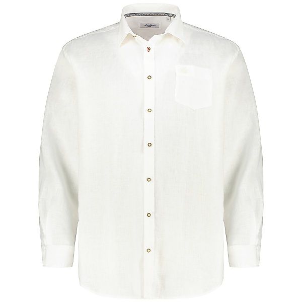 Pfundskerl Trachtenhemd aus Leinen Farbe weiß Größe: 7XL günstig online kaufen