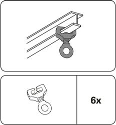 GARDINIA Feststeller T-Feststeller, T-Schienen, (6-St), Serie günstig online kaufen