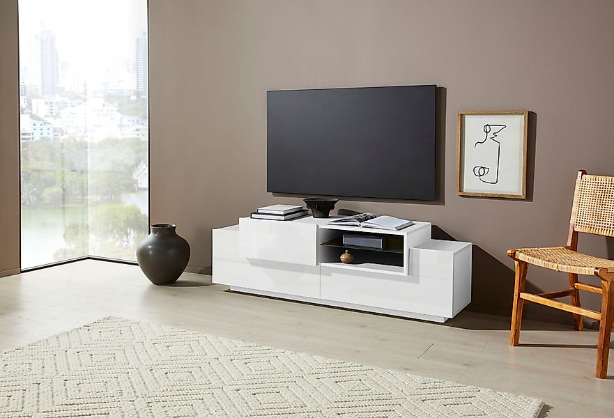 INOSIGN Lowboard Coro,Lowboard,TV-Kommode,TV-Möbel,TV-Bank, mit 2 Klappen, günstig online kaufen