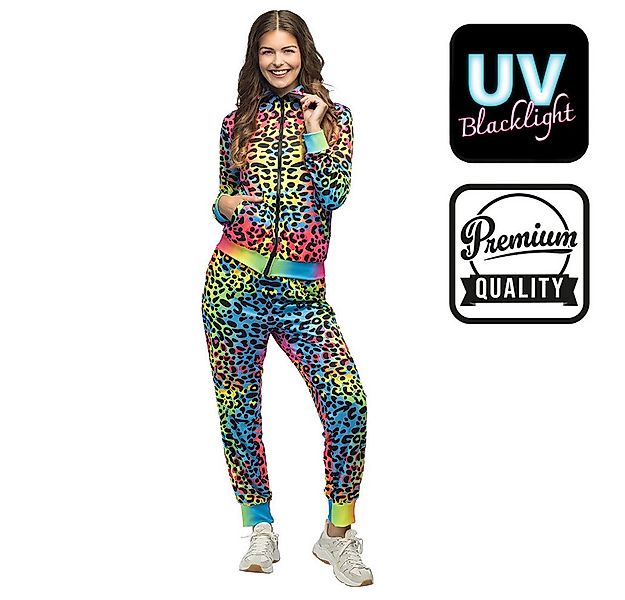 Boland Kostüm Trainingsanzug Leopard Art für Damen, Mehrfarbi günstig online kaufen