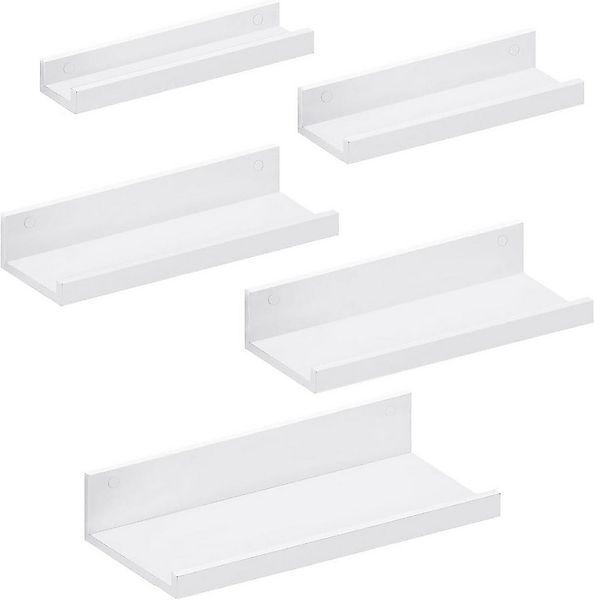 EUGAD Wandregal, 5-tlg., Schweberegal Weiß, verschiedener Größen günstig online kaufen