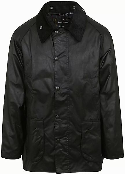 Barbour Bedale Wachsjacke Schwarz - Größe 56 günstig online kaufen
