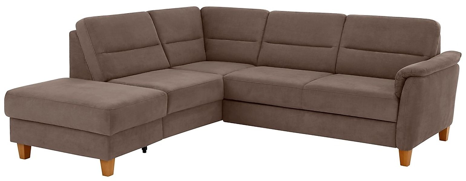 Home affaire Ecksofa "Palmera L-Form", Federkern, wahlweise mit Bettfunktio günstig online kaufen