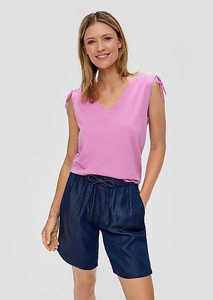 s.Oliver T-Shirt Ärmelloses Shirt mit Bindedetail günstig online kaufen