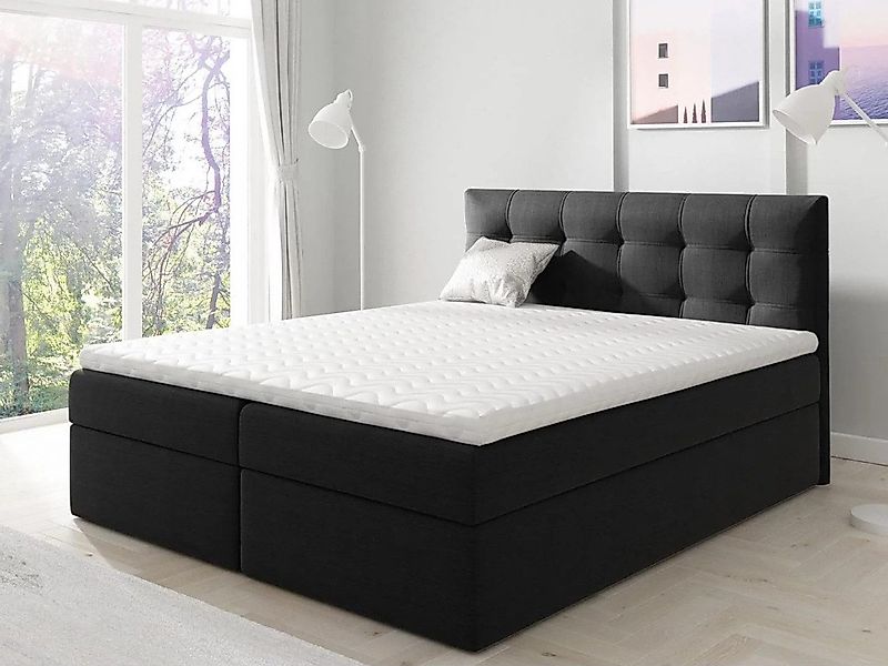 Beautysofa Boxspringbett TOPIQ mit Bettkasten (Bett günstig online kaufen