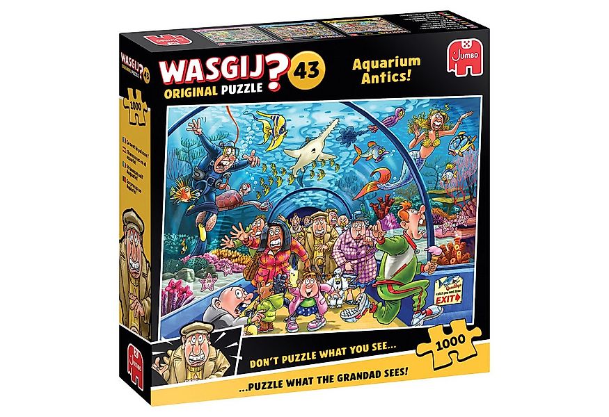 Jumbo Spiele Puzzle Wasgij Original 43, Wie ein Fisch im Wasser, 1000 Teile günstig online kaufen