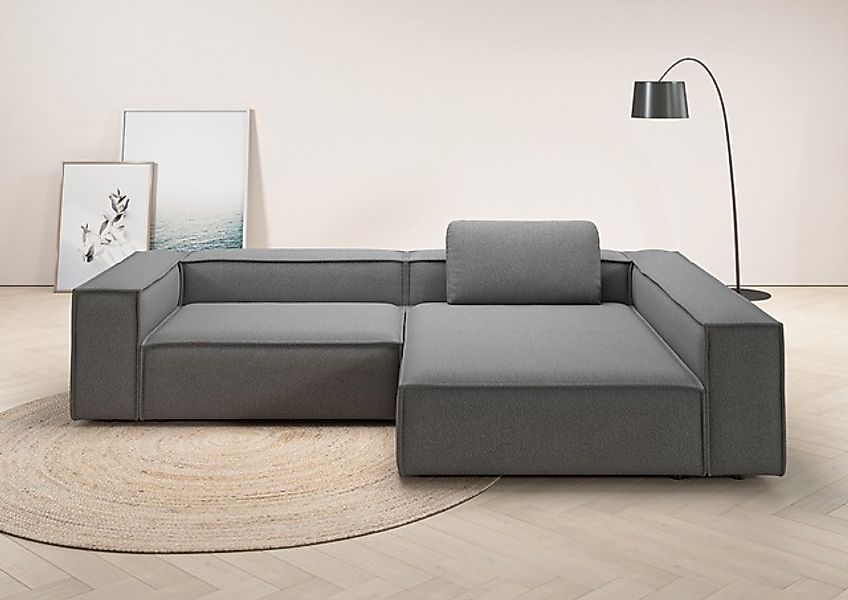 Places of Style Ecksofa »Watertown, moderne XXL L-Form, 306 cm breit«, Komf günstig online kaufen
