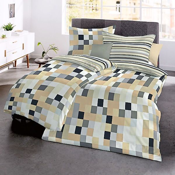 JACK Wendebettwäsche JACK by Fleuresse 135x200cm 4 tlg Renforce Bettwäsche günstig online kaufen