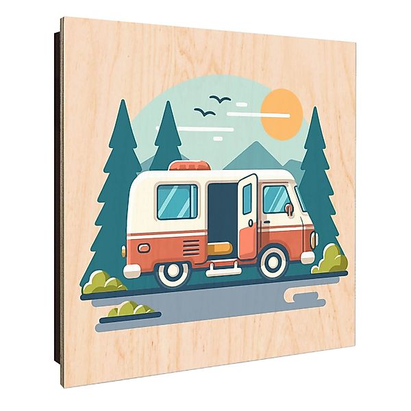 Banjado Schlüsselkasten Holz 30x30cm Schwarz Scharnier Rechts 50 Haken Desi günstig online kaufen