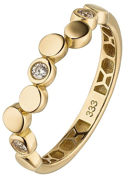 JOBO Goldring Ring Damenring, 333 Gold mit 3 Zirkonia günstig online kaufen