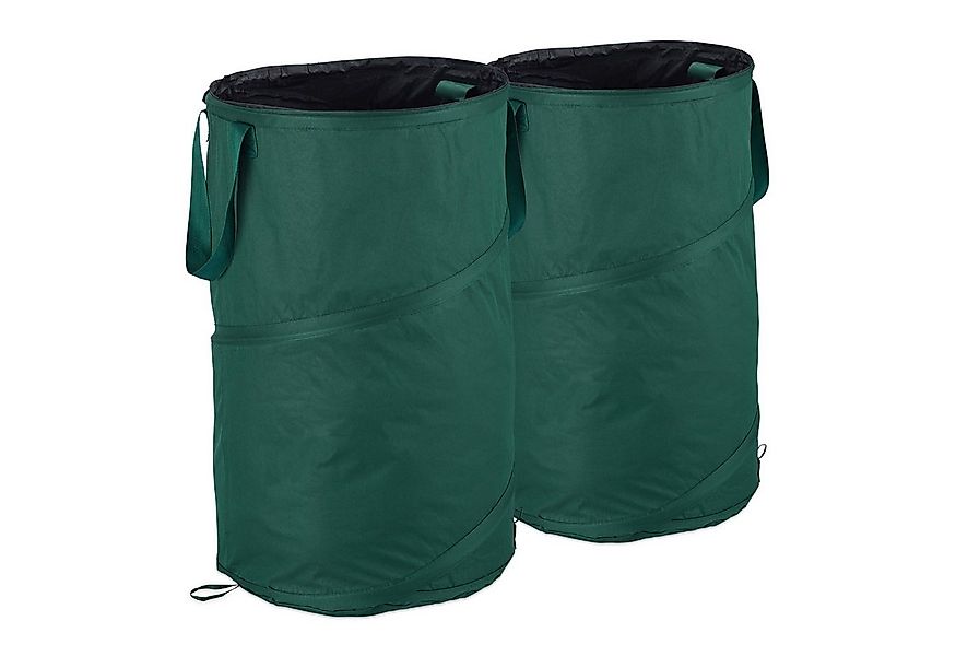 relaxdays Gartengerätehalter 2er-Set Laubsack Selbstaufstellend 120L günstig online kaufen