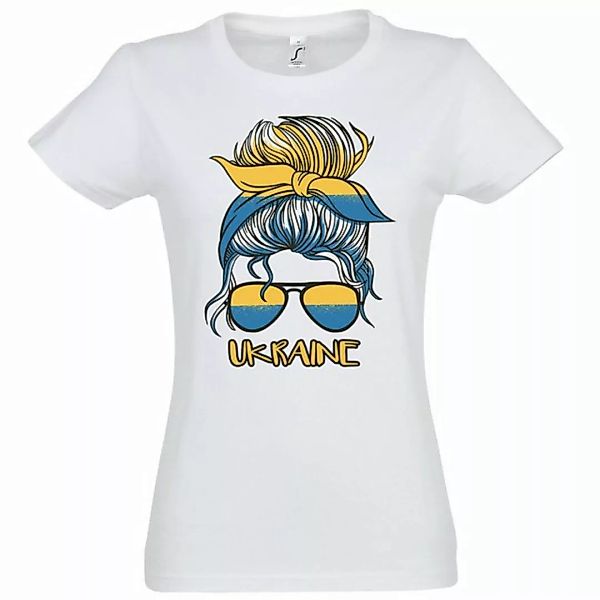 Youth Designz T-Shirt Ukraine Flagge Damen Shirt mit trendigem Logo Aufdruc günstig online kaufen