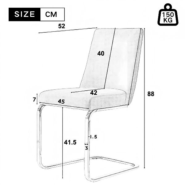 Ulife Esszimmerstuhl Polsterstuhl, Schwingstühle, Lounge-Sessel, mit günstig online kaufen