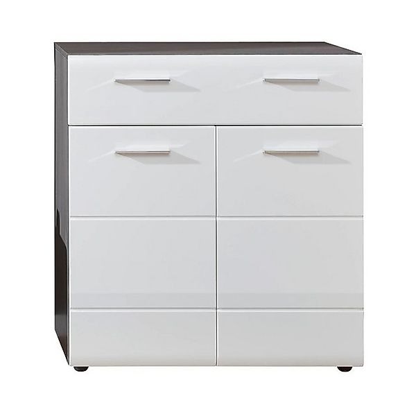Lomadox Schuhschrank LISBOA-19 Diele in Weiß mit Sardegna Rauchsilber, B/H/ günstig online kaufen