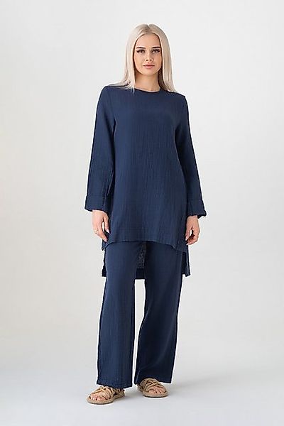 WENOR Hosenanzug Hosenanzug – Tunika Set aus Musselin, 100 % Baumwolle, Mod günstig online kaufen
