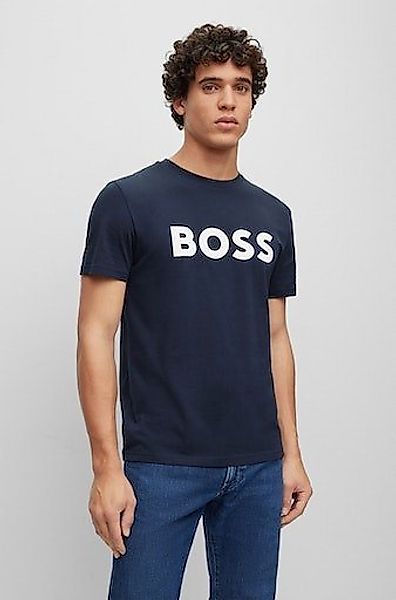 BOSS ORANGE Kurzarmshirt Thinking 1 10246016 01 (1-tlg) mit Logoschriftzug- günstig online kaufen