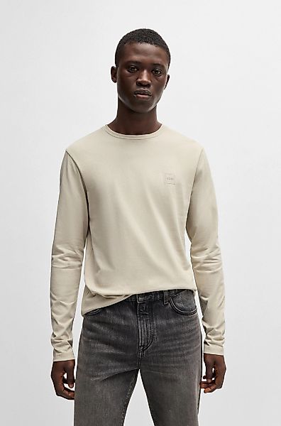 BOSS ORANGE Langarmshirt Tacks mit Markenlogo günstig online kaufen
