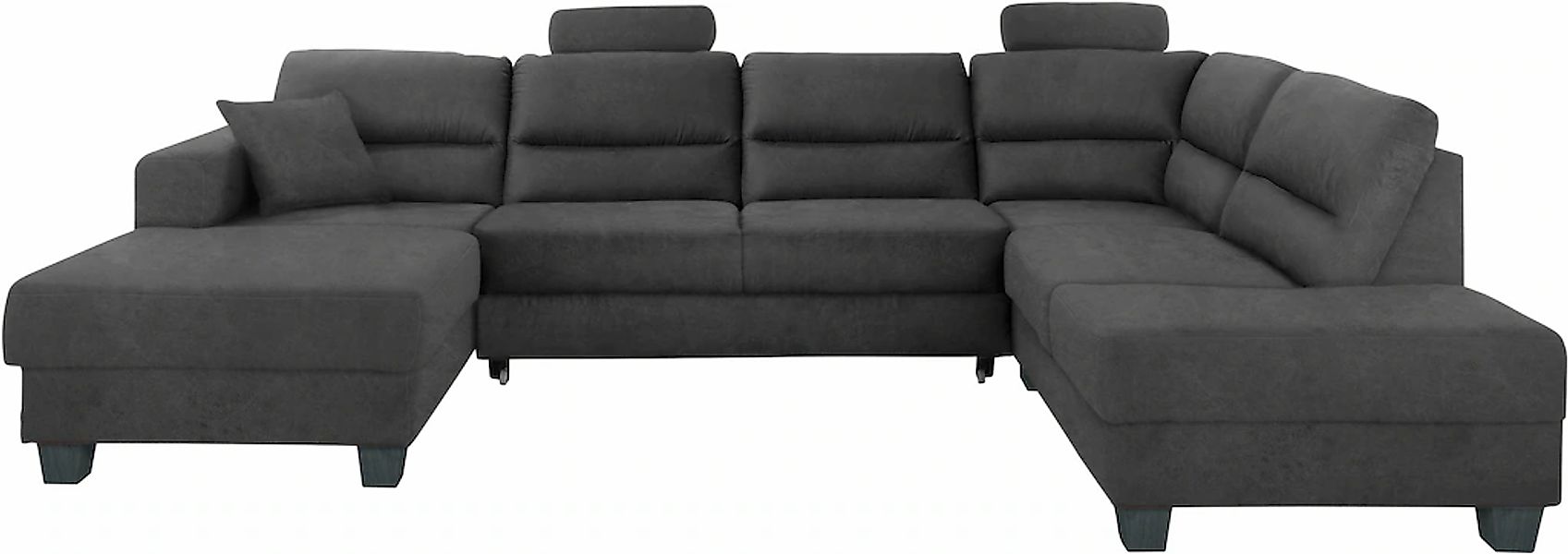 TRENDMANUFAKTUR Wohnlandschaft »Chamber, U-Form« inklusive zwei Kopfstützen günstig online kaufen