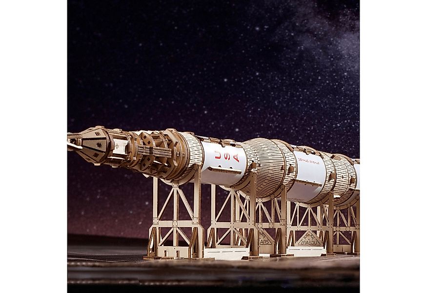 UGEARS Modellbausatz Ugears NASA Saturn V Rakete ? Mechanisches Holzpuzzle, günstig online kaufen