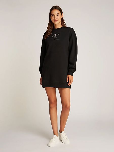 Calvin Klein Jeans Sweatkleid "EMBROIDERED MONOLOGO CREW DRESS", mit Logost günstig online kaufen