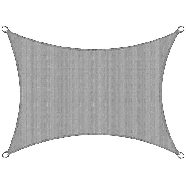 Sol Royal SolVision HS9 Sonnensegel 300x400cm rechteckig Grau HDPE günstig online kaufen
