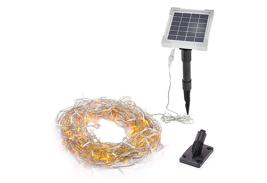 esotec LED-Lichterkette Solarkette Länge 19,9m 3000K 200LEDs warmweiß Weihn günstig online kaufen