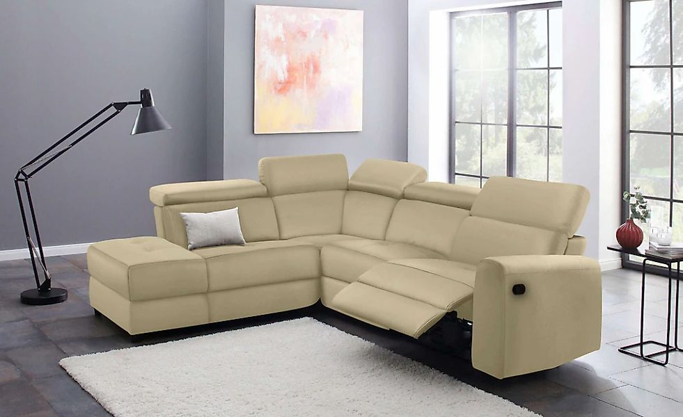 Home affaire Ecksofa "Sentrano, L-Form,", 273 cm, man. o. elektr. Relaxfunk günstig online kaufen