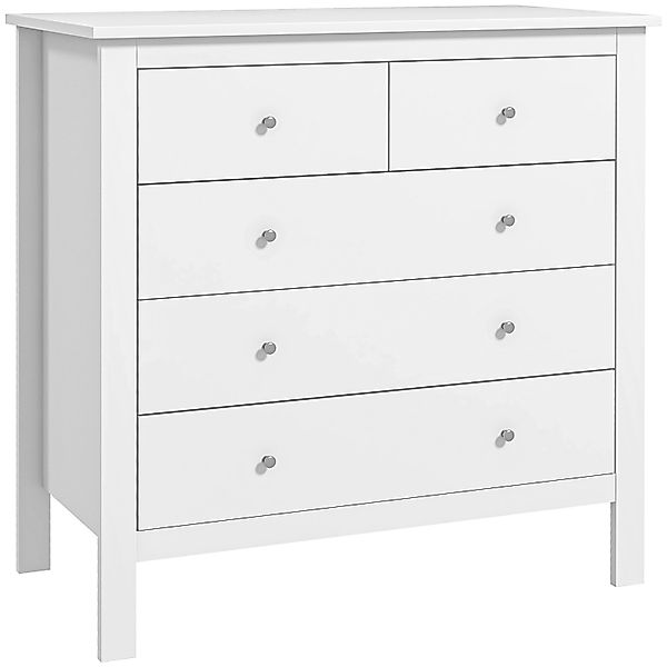 HOMCOM Kommode Beistellschrank MDF Spanplatte Weiß 79L x 39,5B x 80,5H cm günstig online kaufen