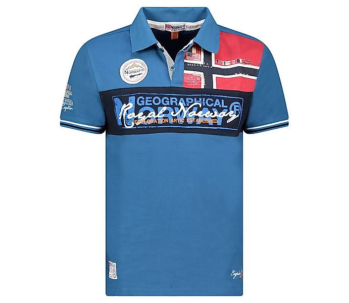 Geographical Norway T-Shirt Kurzarm Poloshirt bakidney Men mit Aufnähern un günstig online kaufen