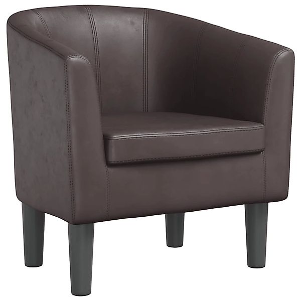 vidaXL Clubsessel Braun Kunstleder 356487 günstig online kaufen