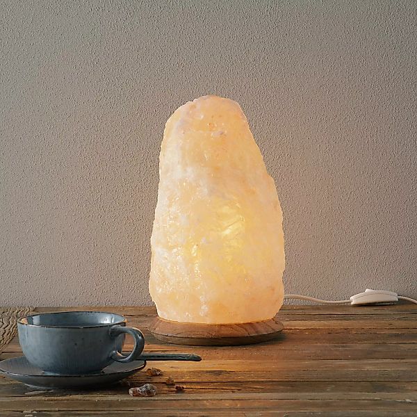 HIMALAYA SALT DREAMS Salzkristall-Tischlampe Rock, Leuchtmittel günstig online kaufen